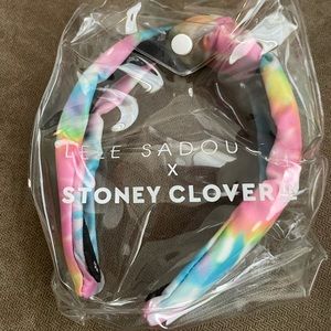 LELE SADOUGHI X STONEY CLOVER LANE PASTEL TIE DYE NYLON HEADBAND